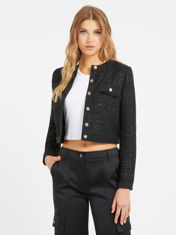 Guess Γυναικείο Tweed Jacket Clarissa (W3BN63WFQH0-FJ1W)