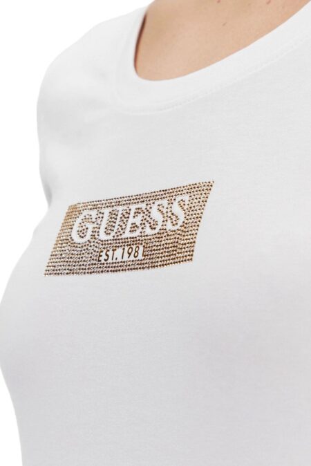 Guess Γυναικεία Κοντομάνικη Μπλούζα Με Λογότυπο Studs Box (W4RI33J1314-G011)