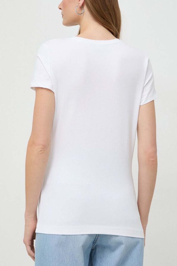 Guess Γυναικεία Κοντομάνικη Μπλούζα Με Τριγωνικό Λογότυπο (W4RI44J1314-G011)
