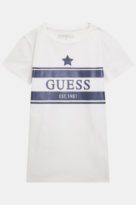 Guess Παιδική Κοντομάνικη Μπλούζα Με Λογότυπο Girl (J4RI15K6YW4-G011)
