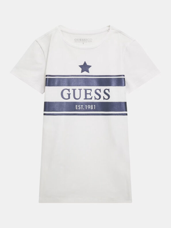 Guess Παιδική Κοντομάνικη Μπλούζα Με Λογότυπο Girl (J4RI15K6YW4-G011)