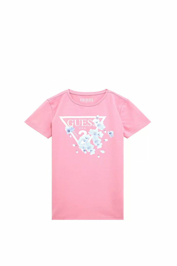 Guess Παιδική Κοντομάνικη Μπλούζα Με Λογότυπο Girl (J4RI29K6YW4-A60U)