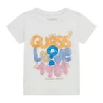 Guess Παιδική Κοντομάνικη Μπλούζα Με Λογότυπο Girl (K4RI05K6YW4-G011)