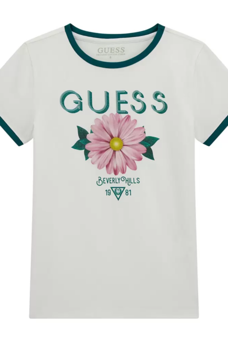 Guess Παιδική Κοντομάνικη Μπλούζα Με Λουλούδι Girl (J4RI00K6YW4-G011)