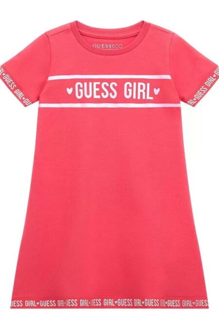 Guess Παιδικό Κοντομάνικο Φόρεμα Interlock Girl (K4RK05KA6W4-G5A3)