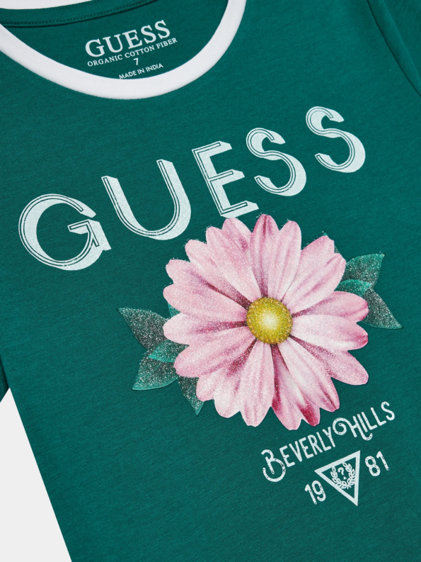 Guess Παιδική Κοντομάνικη Μπλούζα Με Λουλούδι Girl (J4RI00K6YW4-A829)