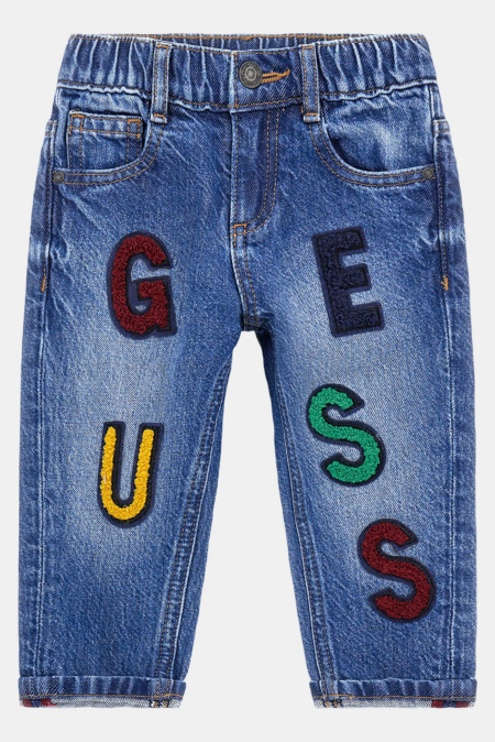Guess Bebe Denim Παντελόνι Με Λογότυπο Boy (N4RA03D45E0-MDBY)
