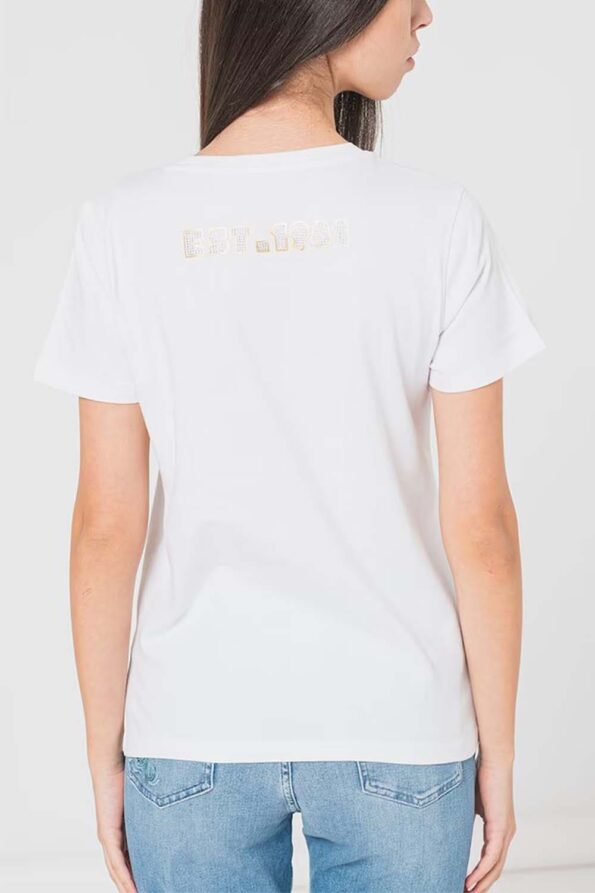 Guess Γυναικεία Κοντομάνικη Μπλούζα Με Λογότυπο Glossy (W4RI30I3Z14-G011) -