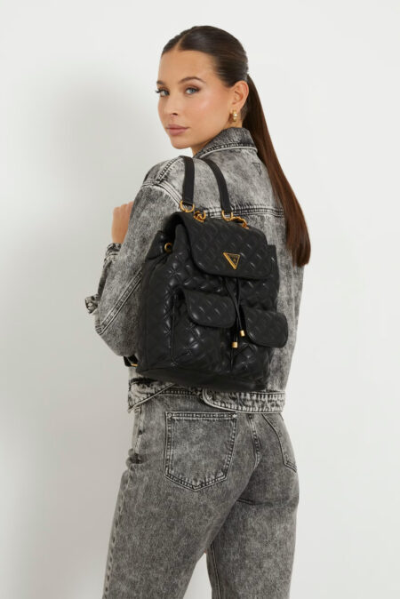 Guess Γυναικείο Καπιτονέ Backpack Giully (HWQA8748330-BLA-1