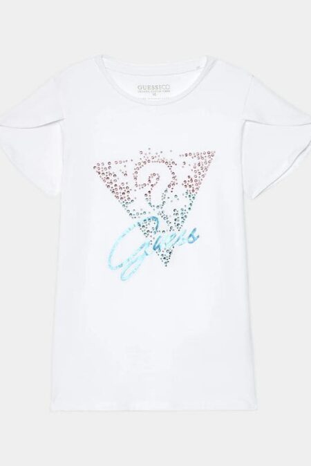 Guess Παιδική Κοντομάνικη Μπλούζα Με Λογότυπο Girl (J4GI02K6YW4-G011)