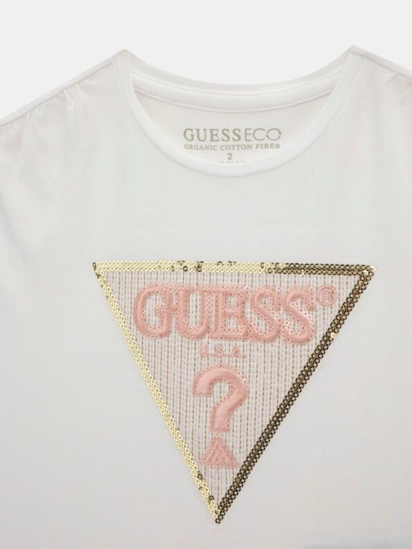 Guess Παιδική Κοντομάνικη Μπλούζα Με Λογότυπο Girl (K4GI11K6YW4-G011)