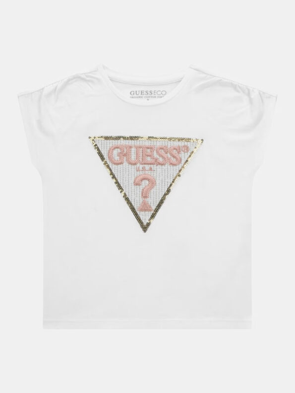 Guess Παιδική Κοντομάνικη Μπλούζα Με Λογότυπο Girl (K4GI11K6YW4-G011)