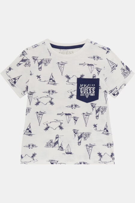 Guess Παιδικό Κοντομάνικο T-shirt Με Στάμπα All Over Boy (N4GI03K6XN1-P0GD)