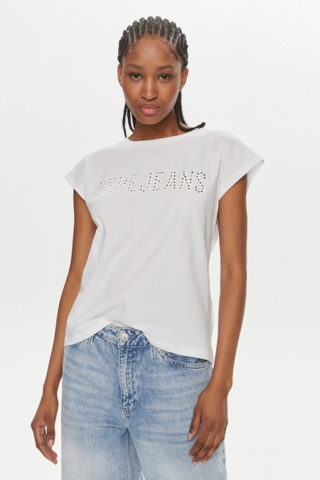 Pepe Jeans Γυναικεία Κοντομάνικη Μπλούζα Lilith (PL505837-800)