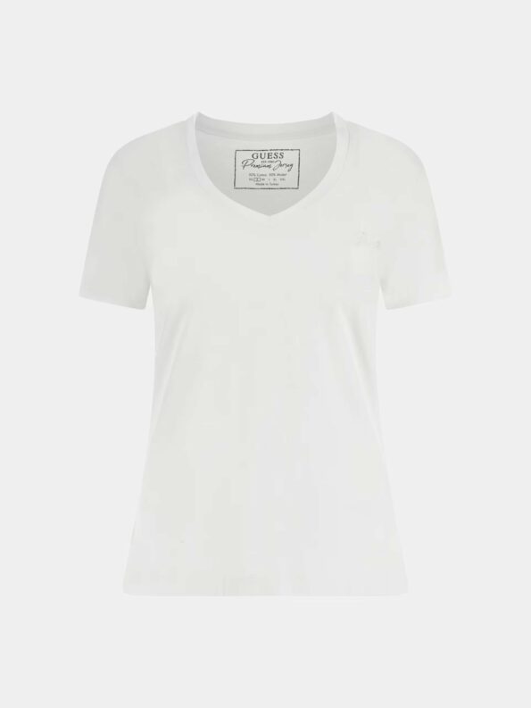 Guess Γυναικεία Κοντομάνικη Μπλούζα Slubby Tee (W4GI66KC8T0-G011)