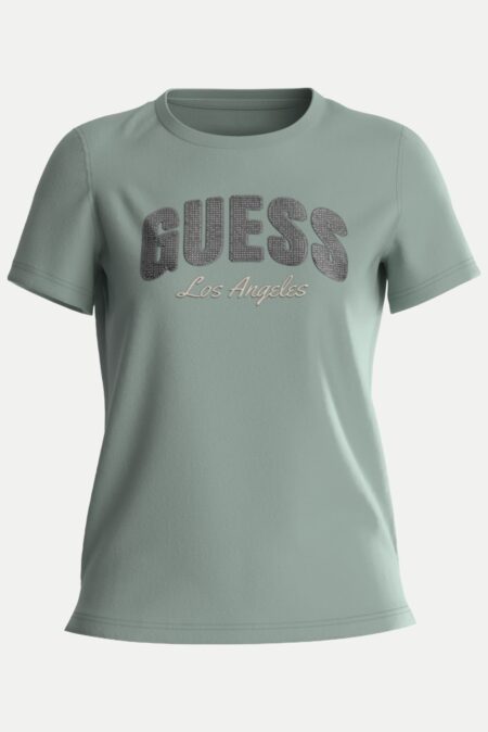 Guess Γυναικεία Μπλούζα T-Shirt Με Στράς Sequins (W4GI31I3Z14-G8DP)