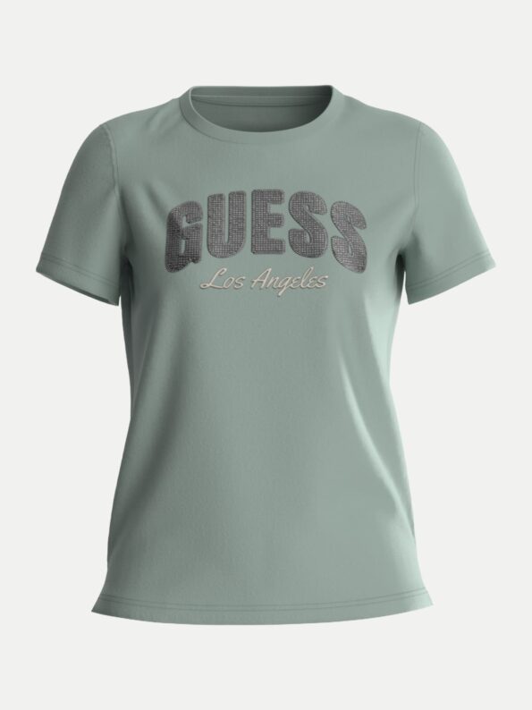 Guess Γυναικεία Μπλούζα T-Shirt Με Στράς Sequins (W4GI31I3Z14-G8DP)