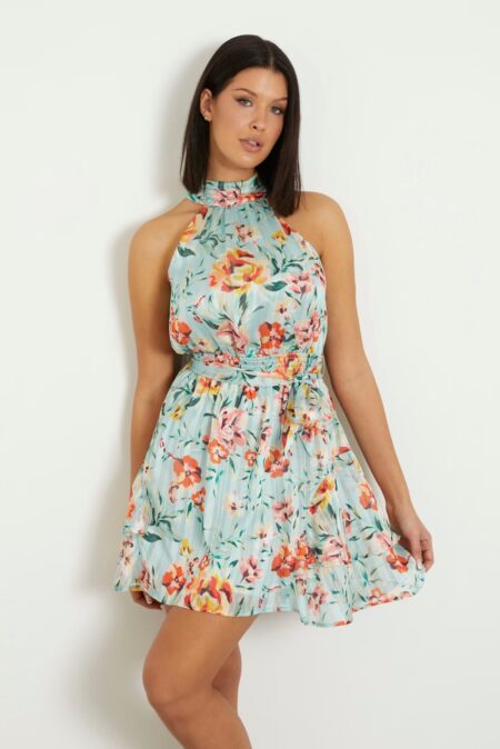 Guess Γυναικείο Mini Φόρεμα Romana Flare (W4GK82WG4D2-P7NG)