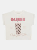 Guess Παιδική Κοντομάνικη Μπλούζα Crop Με Λογότυπο Girl (J4GI31K6YW4-G011)