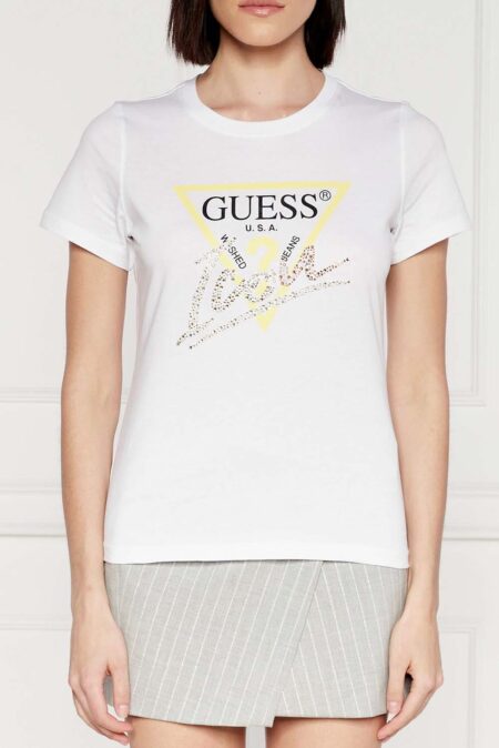 Guess Γυναικεία Κοντομάνικη Μπλούζα Με Λογότυπο Icon (W4GI20I3Z14-G011) -