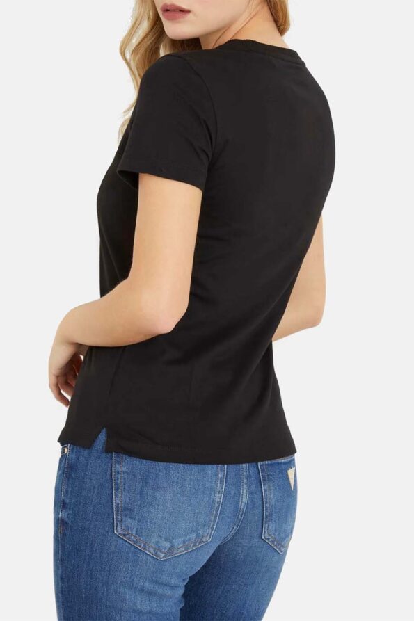 Guess Γυναικεία Κοντομάνικη Μπλούζα Με Λογότυπο Icon (W4GI20I3Z14-JBLK) -2