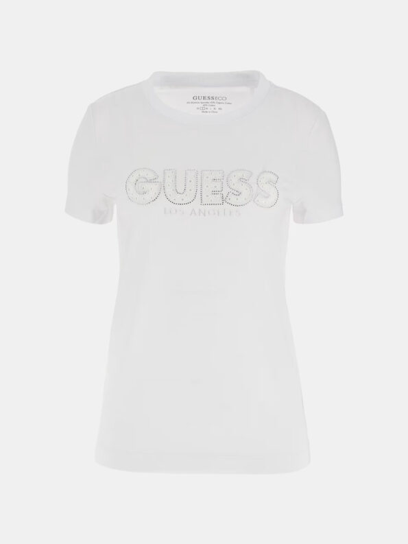 Guess Γυναικεία Κοντομάνικη Μπλούζα Με Λογότυπο Sangalo (W4GI14J1314-G011)