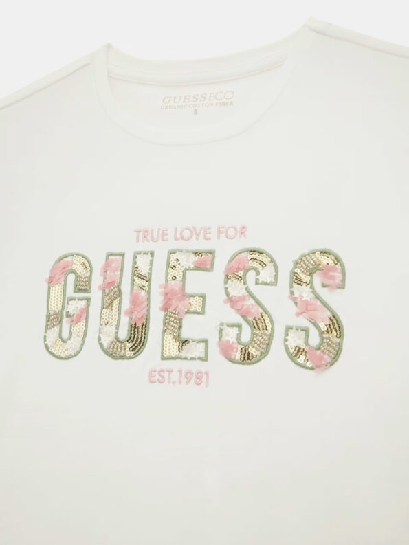 Guess Παιδική Κοντομάνικη Μπλούζα Με Λογότυπο Girl (J4GI16K6YW4-G011)