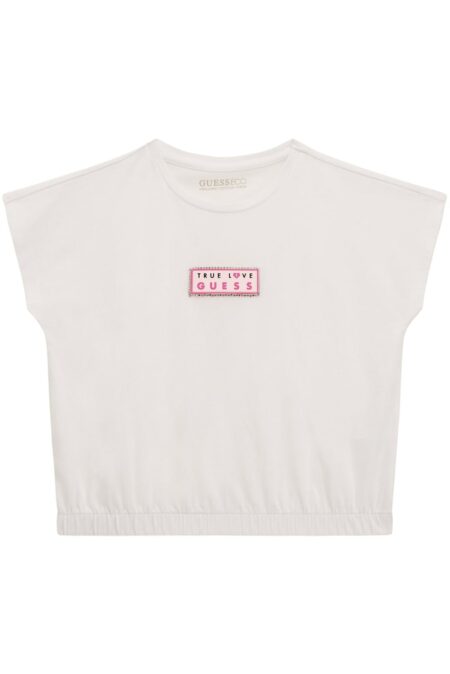 Guess Παιδική Κοντομάνικη Μπλούζα Με Λογότυπο Girl (J4GI29K6YW4-G011)