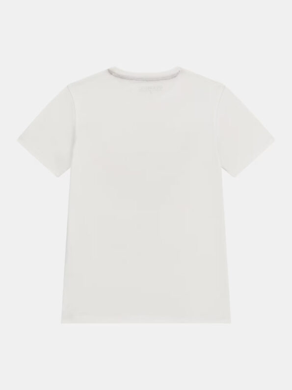 Guess Παιδική Κοντομάνικη Μπλούζα Με Τριγωνικό Λογότυπο Boy (L3BI41K8HM4-JBLK)