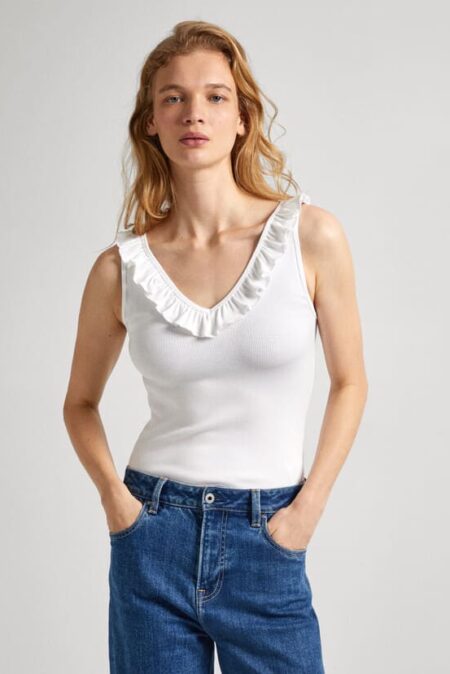 Pepe Jeans Γυναικεία Αμάνικη Μπλούζα Leire (PL505851-800)