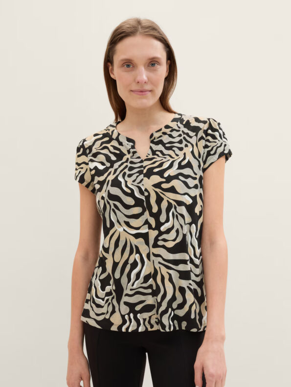 Tom Tailor Γυναικεία Κοντομάνικη Μπλούζα (1042394-35305)