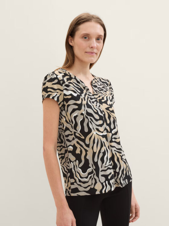 Tom Tailor Γυναικεία Κοντομάνικη Μπλούζα (1042394-35305)