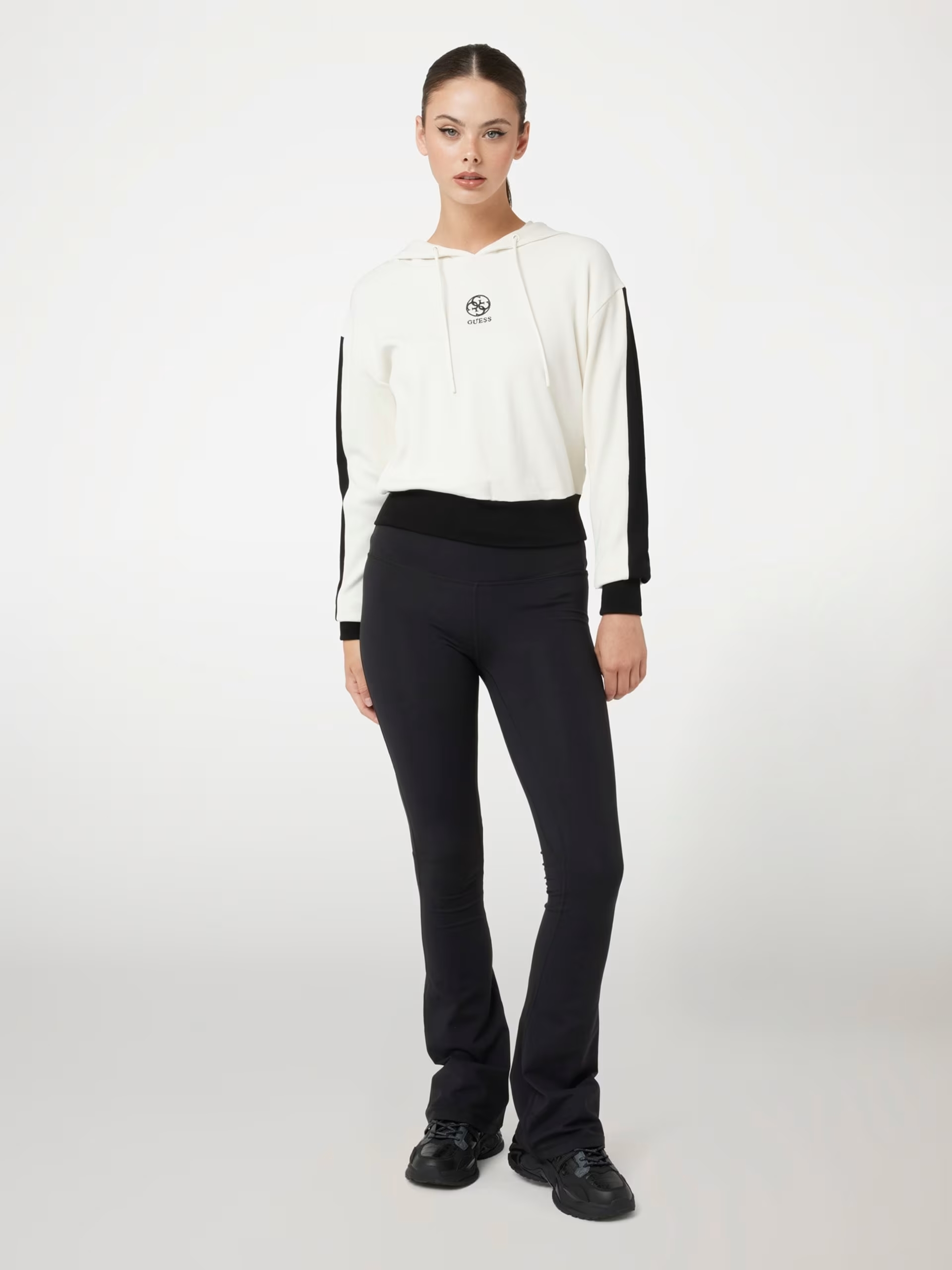 Guess Γυναικείο Φούτερ Ριμπ Ela Hoodie (V4YQ02KCDN0-D001)