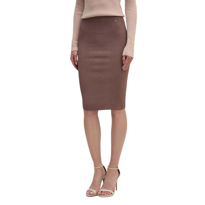 Guess Γυναικεία Midi Φούστα Ριμπ Lucille (W4YD38Z2U00-G9K6)