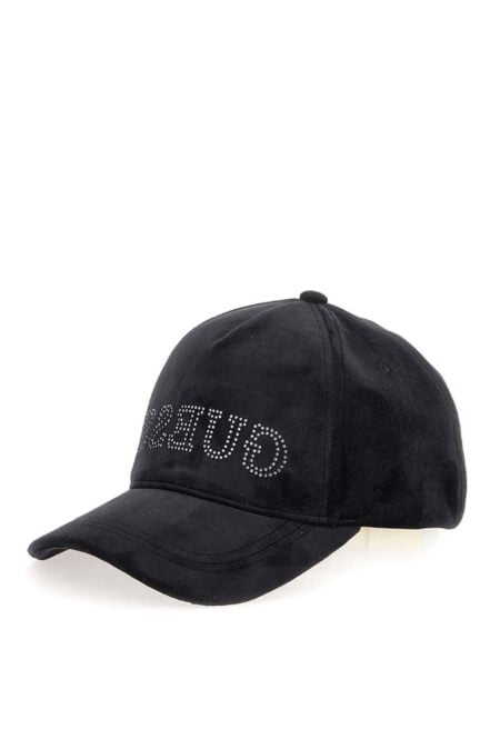 Guess Γυναικείο Καπέλο Με Λογότυπο Velvet Baseball (V4BZ04KBXI2-JBLK