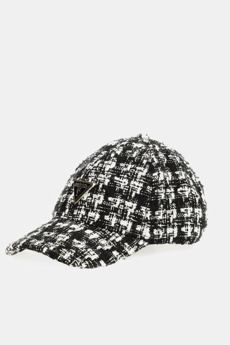 Guess Γυναικείο Καπέλο Giully Tweed Baseball (AW5369POL01-BLA