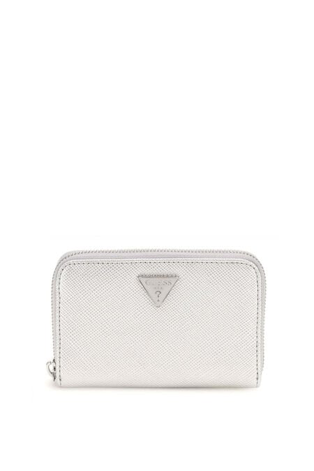 Guess Πορτοφόλι Rosalba SLG Medium Zip Around (SWMY9657140-SIL