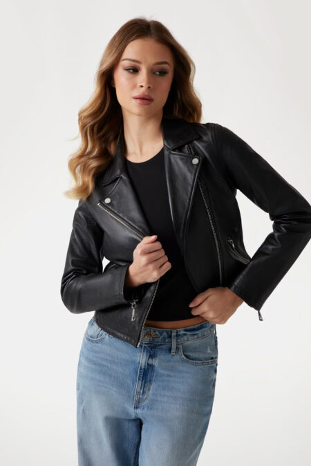Guess Γυναικείο Μπουφάν Δερμάτινο Biker Jacket (W3BL83L0O00-JTMU)