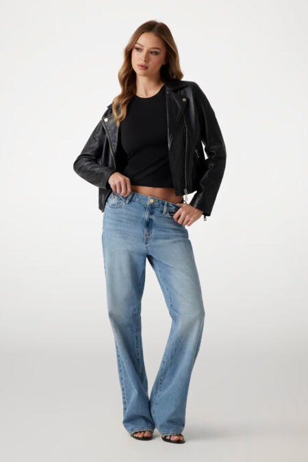 Guess Γυναικείο Μπουφάν Δερμάτινο Biker Jacket (W3BL83L0O00-JTMU)