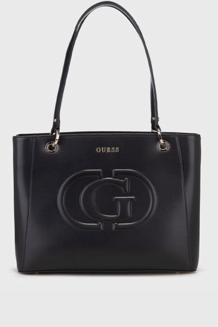 Guess Τσάντα Ώμου Eco Mietta Noel Tote (HWEVG951325-BLA