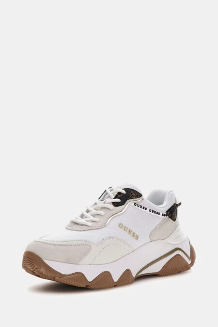 Guess Γυναικείο Sneaker Με Δέρμα Micola (FL7MICFAL12-WHI)
