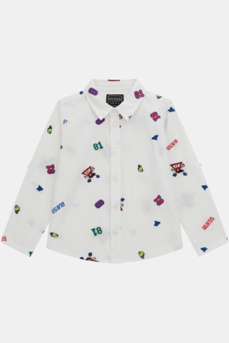 Guess Παιδικό Πουκάμισο Με Κέντημα Poplin Αγόρι (N5YH00WBHQ1-F8IL)