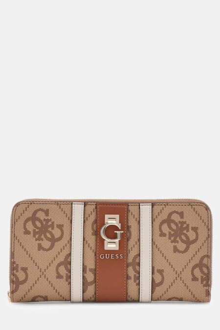 Guess Πορτοφόλι Erenia Με Λογότυπο 4G SLG Large Zip (SWSO7838146-LTL)