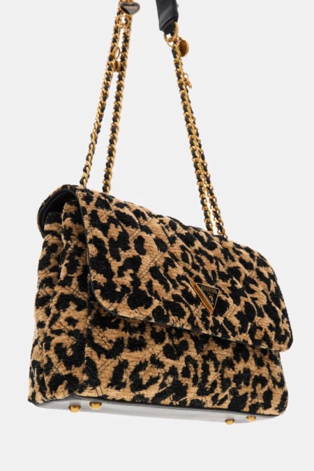 Guess Mini Τσάντα Χιαστί Giully Με Animal Crossbody (HWLG9673200-LEO)