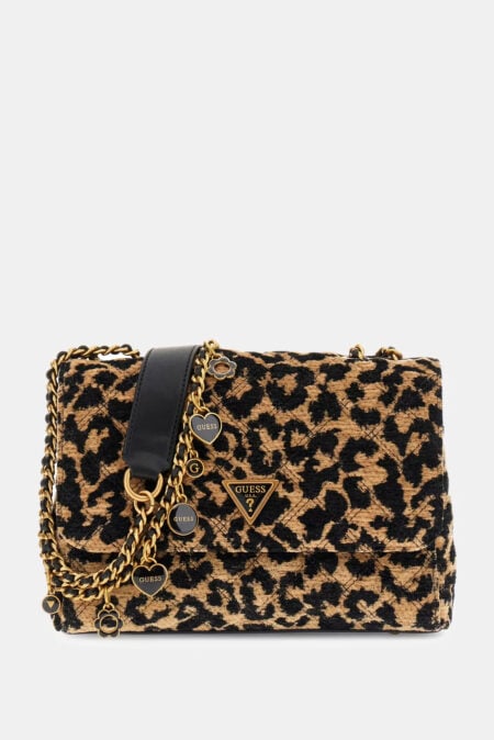 Guess Mini Τσάντα Χιαστί Giully Με Animal Crossbody (HWLG9673200-LEO)