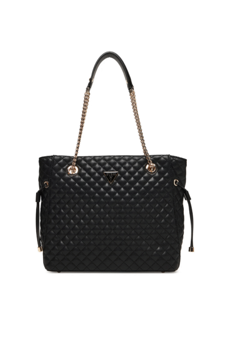 Guess Γυναικεία Τσάντα Ώμου Everlee Large Tote (HWQG8679220-BLA)