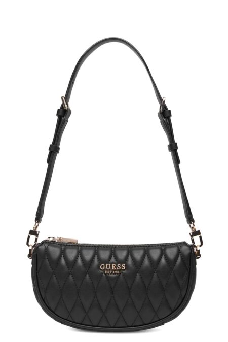 Guess Γυναικεία Τσάντα Ώμου Mini Valla Top Zip Shoulder (HWQG8122720-BLA) 1