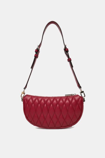 Guess Γυναικεία Τσάντα Ώμου Mini Valla Top Zip Shoulder (HWQG8122720-RED)