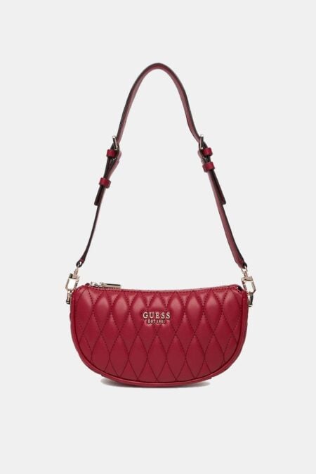 Guess Γυναικεία Τσάντα Ώμου Mini Valla Top Zip Shoulder (HWQG8122720-RED)