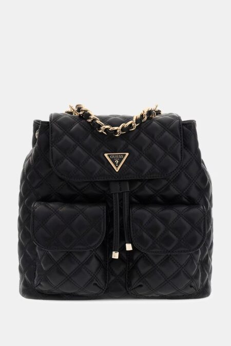 Guess Γυναικείο Backpack Καπιτονέ Giully Flap (HWQG9673330-BLA)